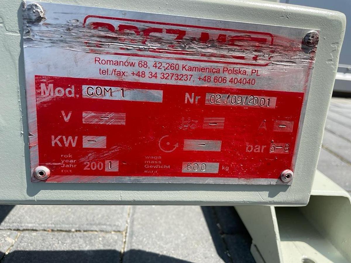 Used INSPECTION AND GLAZING PRESS PREZ-MET COM 1 YEAR 2001