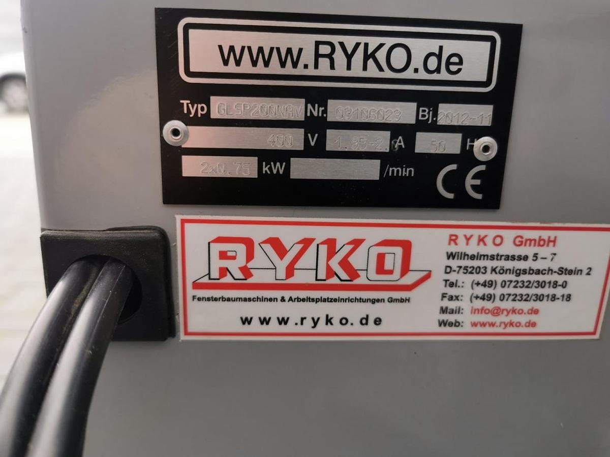 Used GLAZING BAR SAW RYKO GLS P200 NAV YEAR 2012