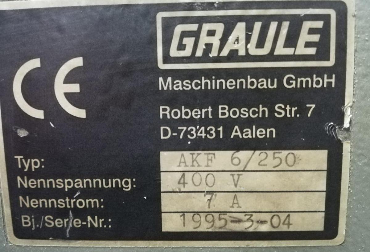 Used POLE MILLING MACHINE GRAULE AKF 6/250