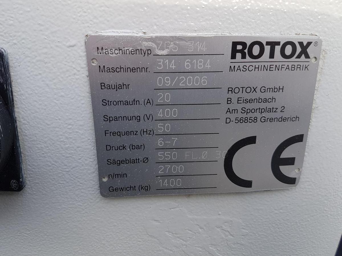 Używane PIŁA DWUGŁOWICOWA AUTOMATYCZNA ROTOX ZGS 314  ROK 2006
