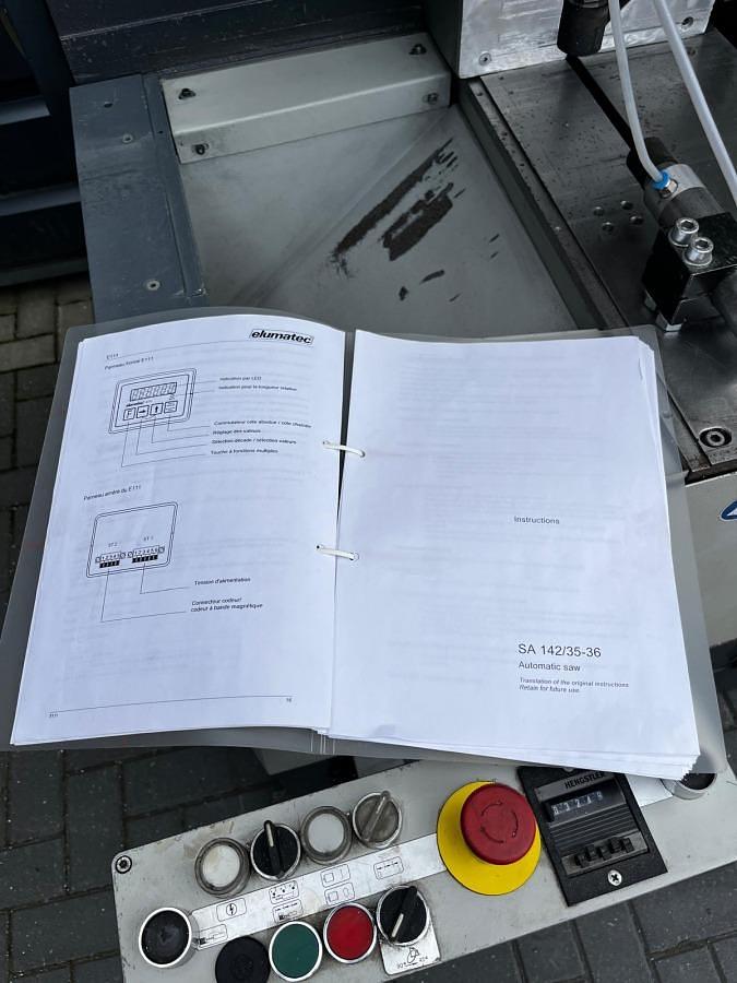 Używane AUTOMAT DO CIĘCIA ELUMATEC SA 142/35 ROK 2001