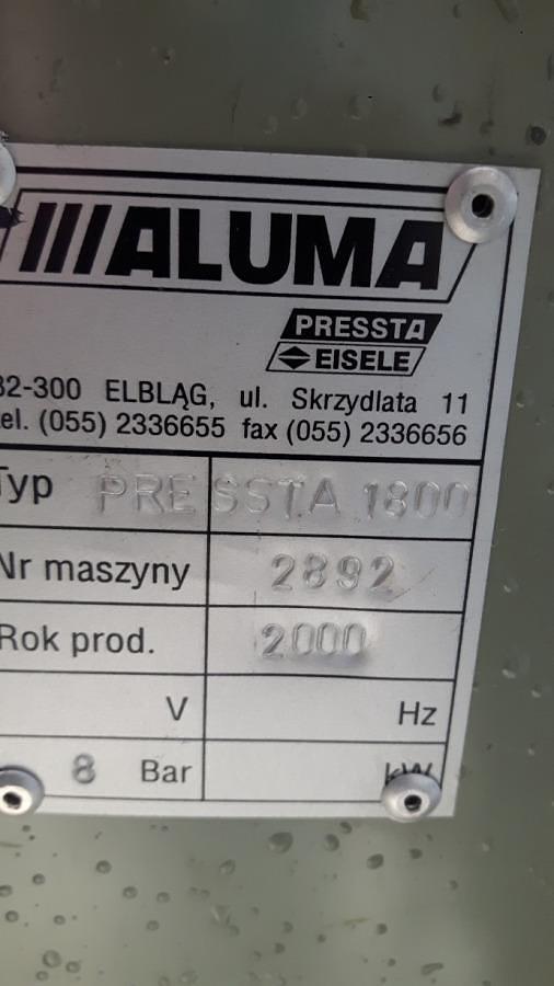 Używane ZAGNIATARKA / ZACISKARKA PRESSTA EISELE 1800 ROK 2000
