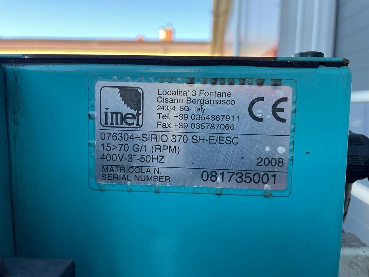 Używane PRZECINARKA DO STALI IMET SIRIO 370 SH -E/ ESC ROK 2008
