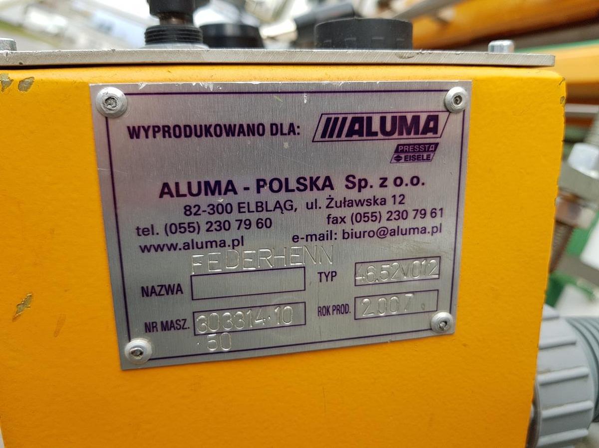 Używane STÓŁ DO OKUWANIA FEDERHENN FM 3002 ROK 2007
