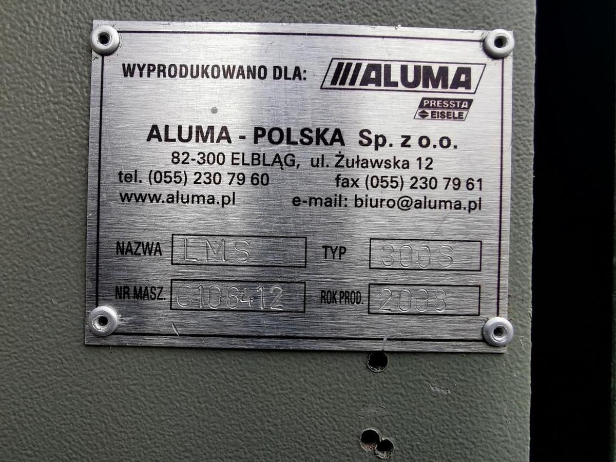 Używane PIŁA JEDNOGŁOWICOWA DO LISTEW PRZYSZYBOWYCH ALUMA / EMMEGI LMS ROK 2008