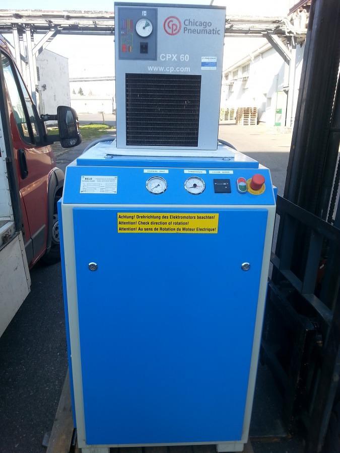 Used RELO RL 11 10 SCREW COMPRESSOR WITH 500 L AIR RECEIVER AND CPX 60 AIR DRYER YEAR 2010