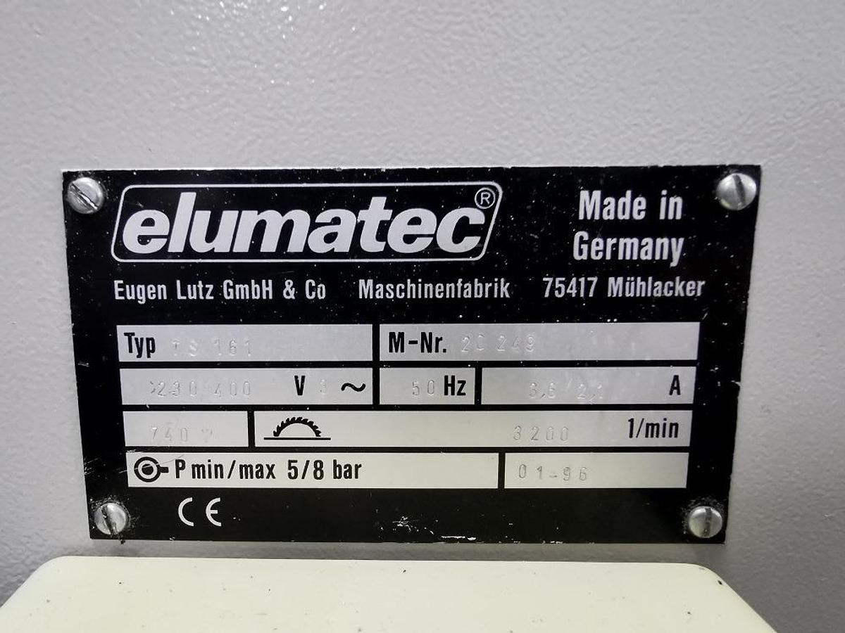 Used ELUMATEC SINGLE HEAD SAW TS 161/01