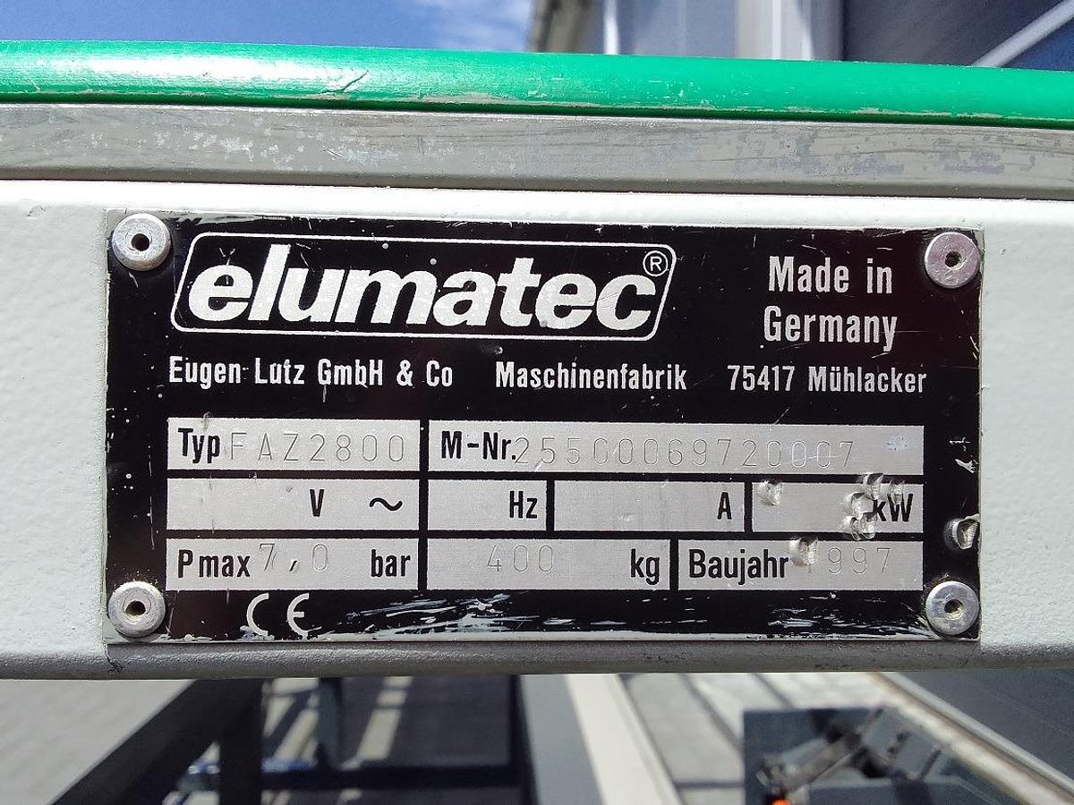 Used ELUMATEC FITTING TABLE FAZ 2800