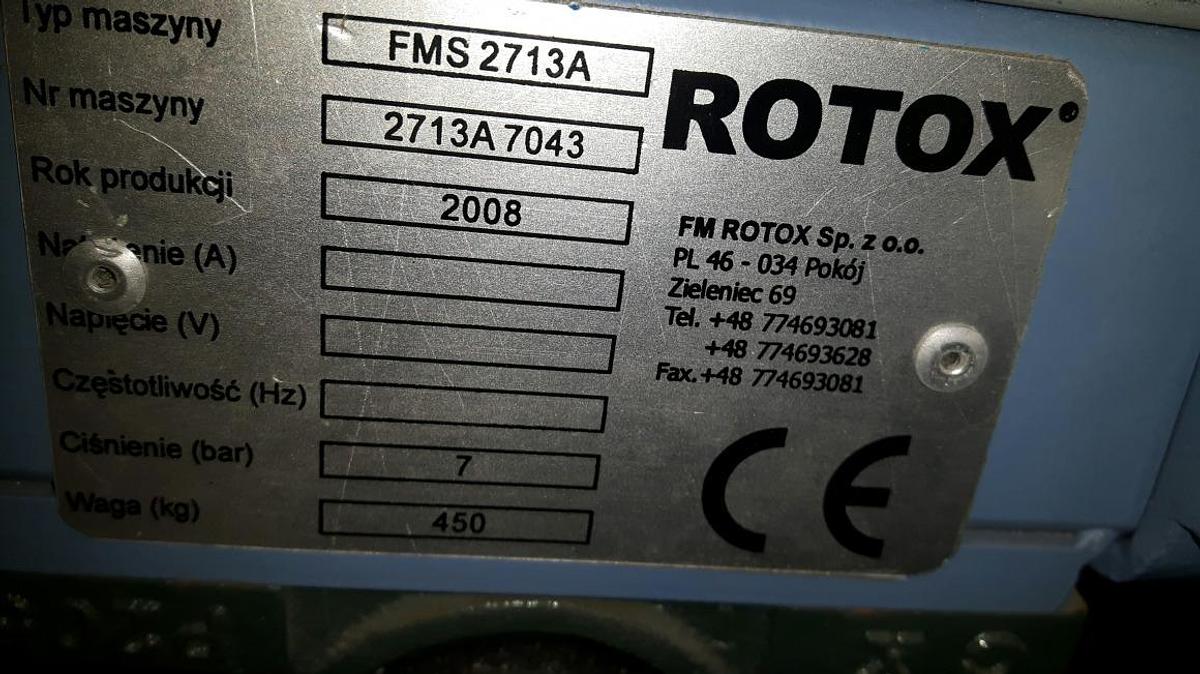 Używane STÓŁ DO OKUWANIA ROTOX FMS 2713 ROK 2008