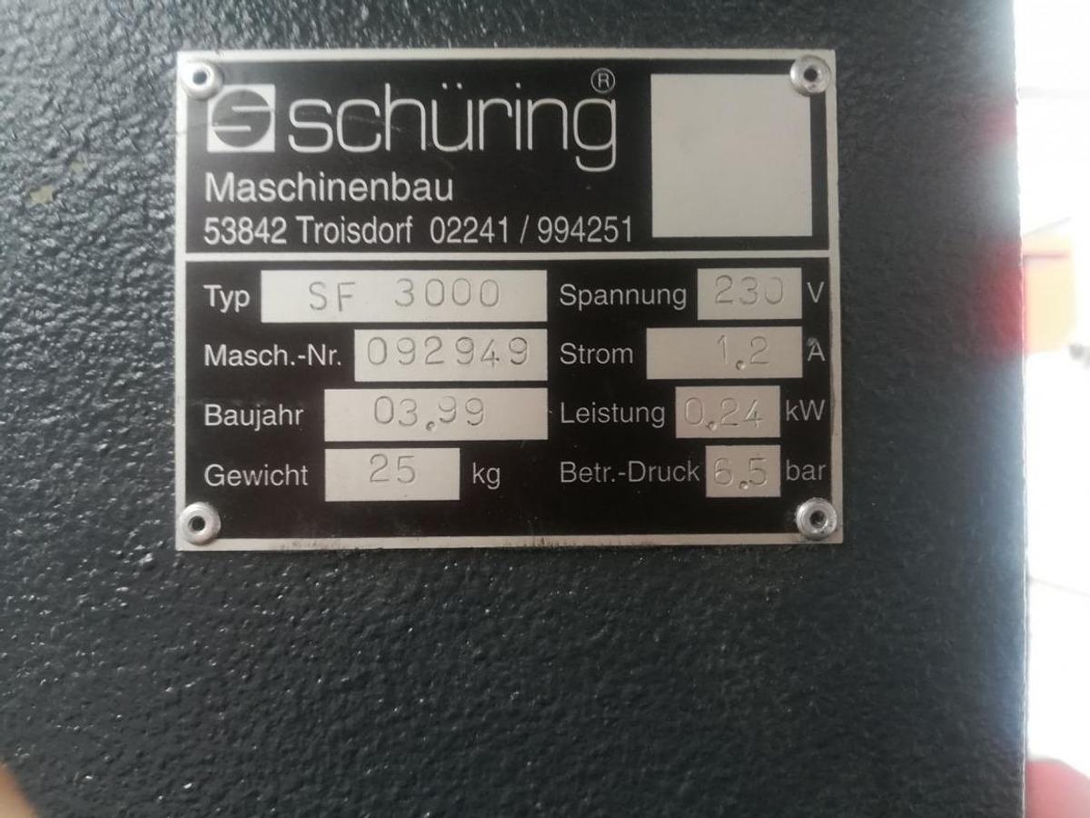 Used SCHURING FAS 3000 FORGING TABLE