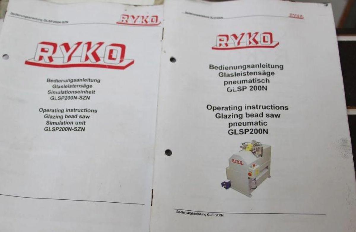 Used GLAZING BAR SAW RYKO GLS P200 NAV YEAR 2012