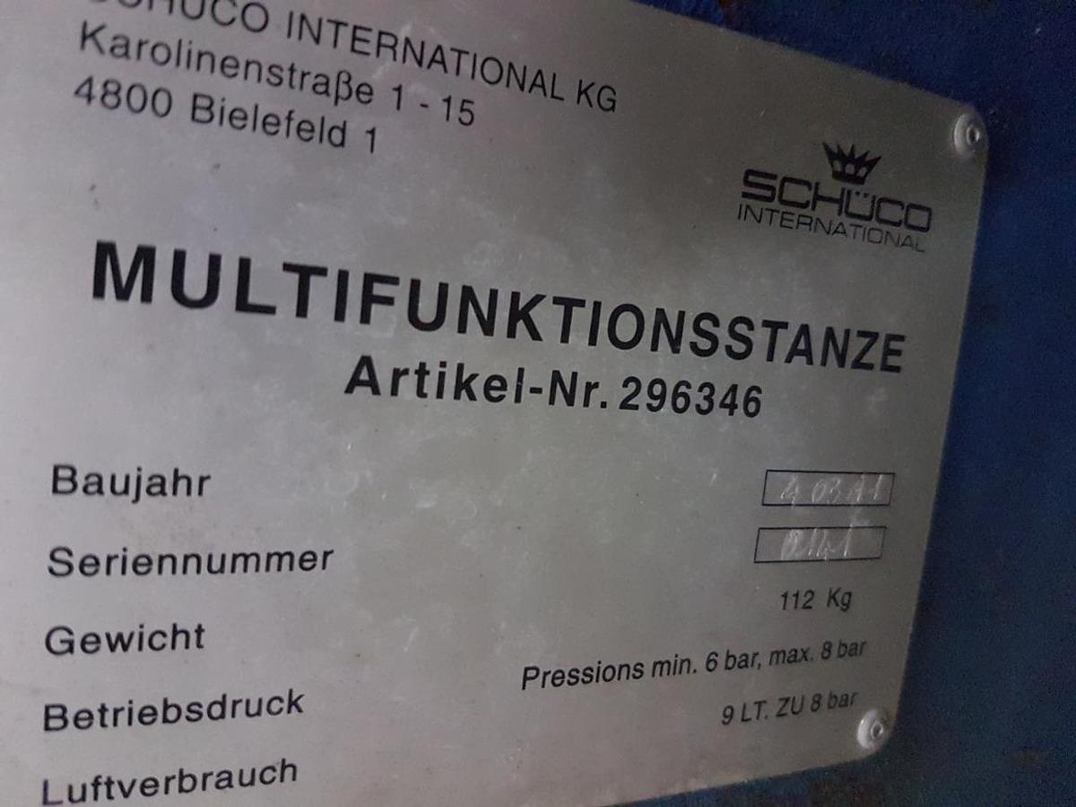 Used HYDROPNEUMATIC MULTIPRESS FOR SCHUCO CUT-OUTS 296346