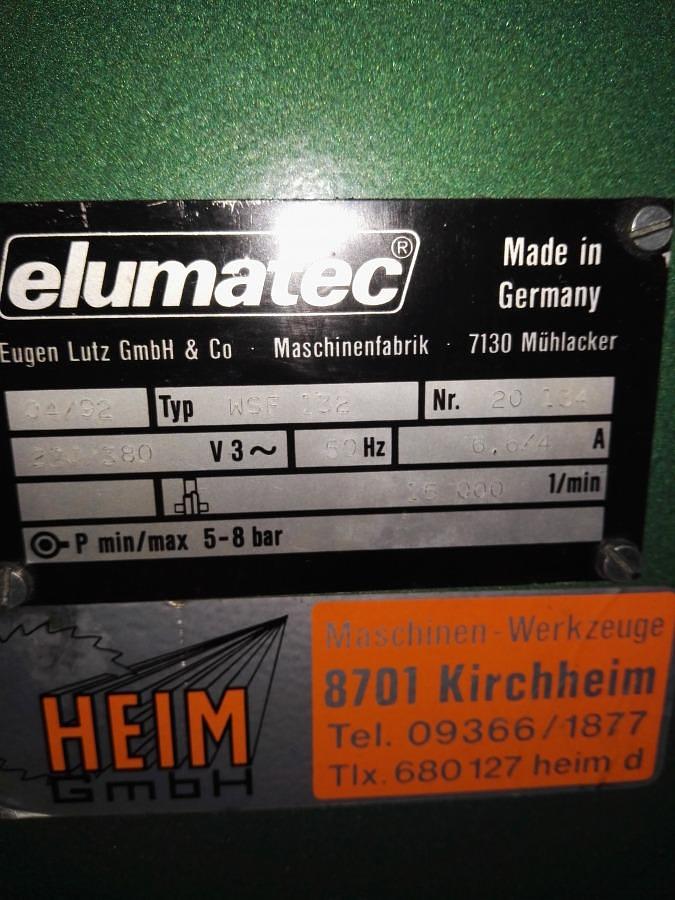 Used ELUMATEC DRAIN MILLING MACHINE WSF 132
