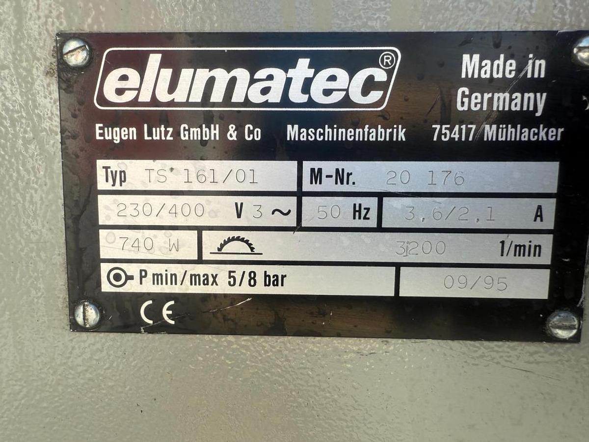 Used ELUMATEC SINGLE HEAD SAW TS 161 / 01