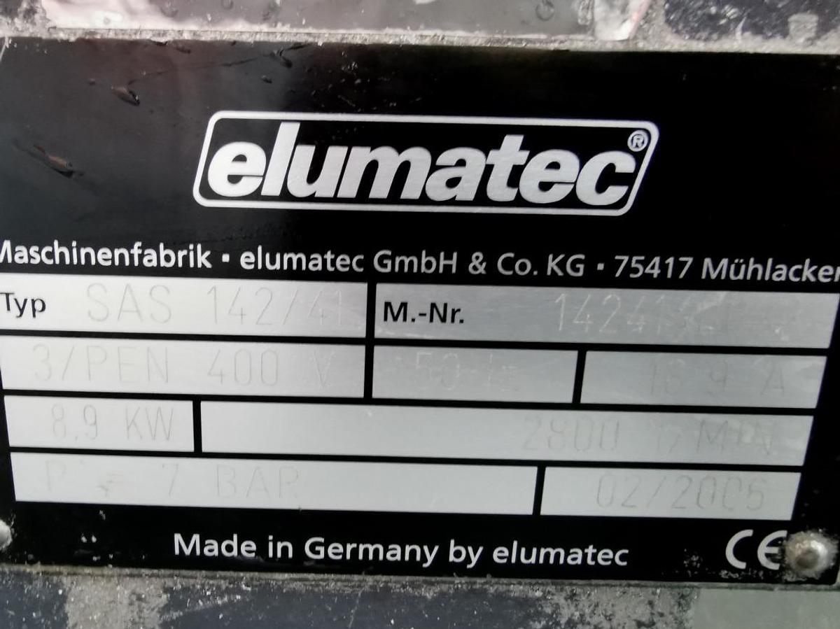 Used ELUMATEC AUTOMATIC CUTTING MACHINE SAS 142/41 YEAR 2006