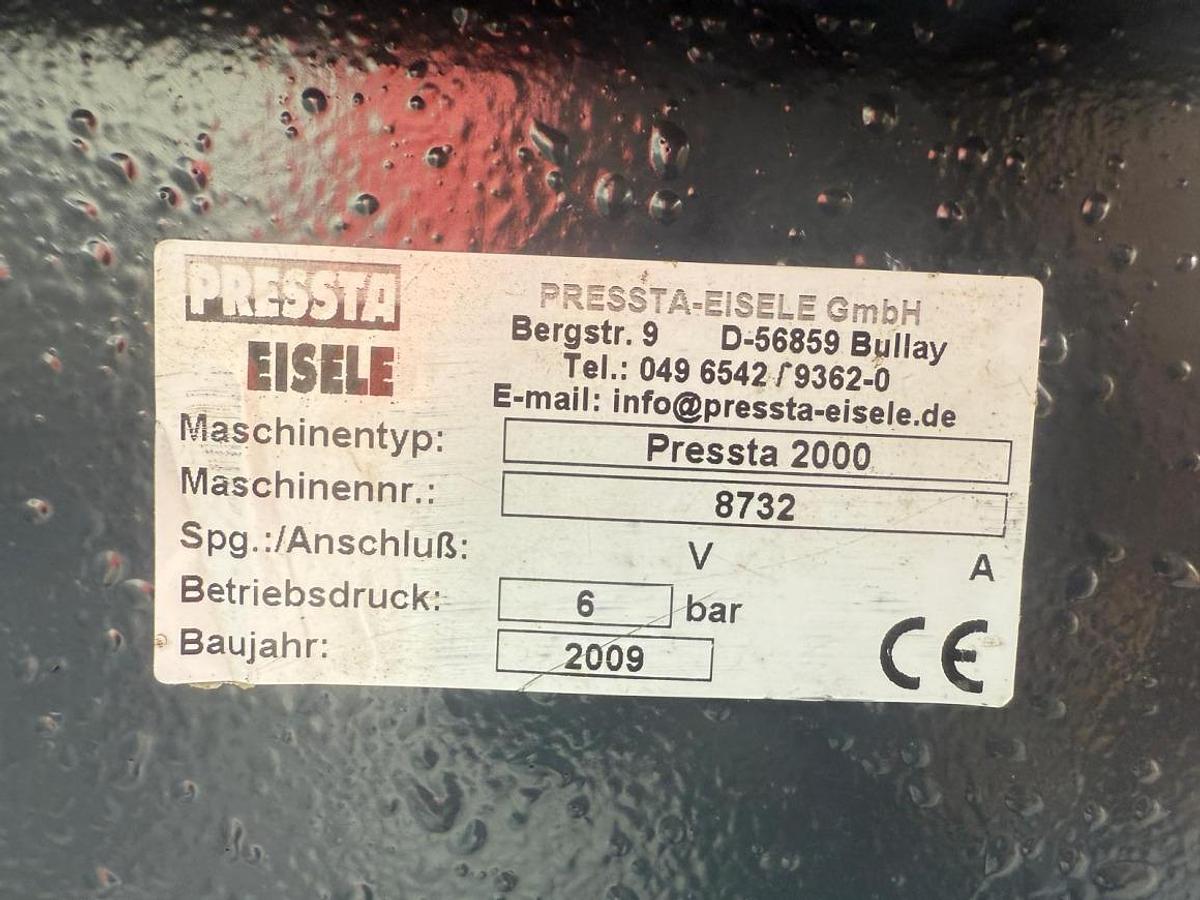 Used CRIMPING MACHINE PRESSTA EISELE 2000 YEAR 2009