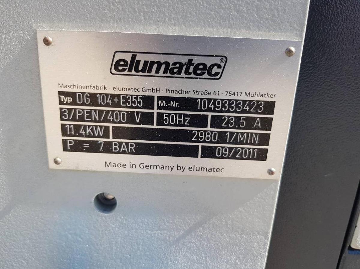Używane PIŁA AUTOMATYCZNA / DWUGŁOWICOWA ELUMATEC DG 104 ROK 2011