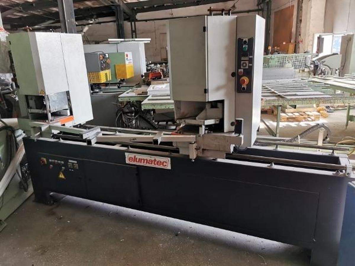 Used ELUMATEC DOUBLE HEAD WELDING MACHINE ZS 720 LV YEAR 1997