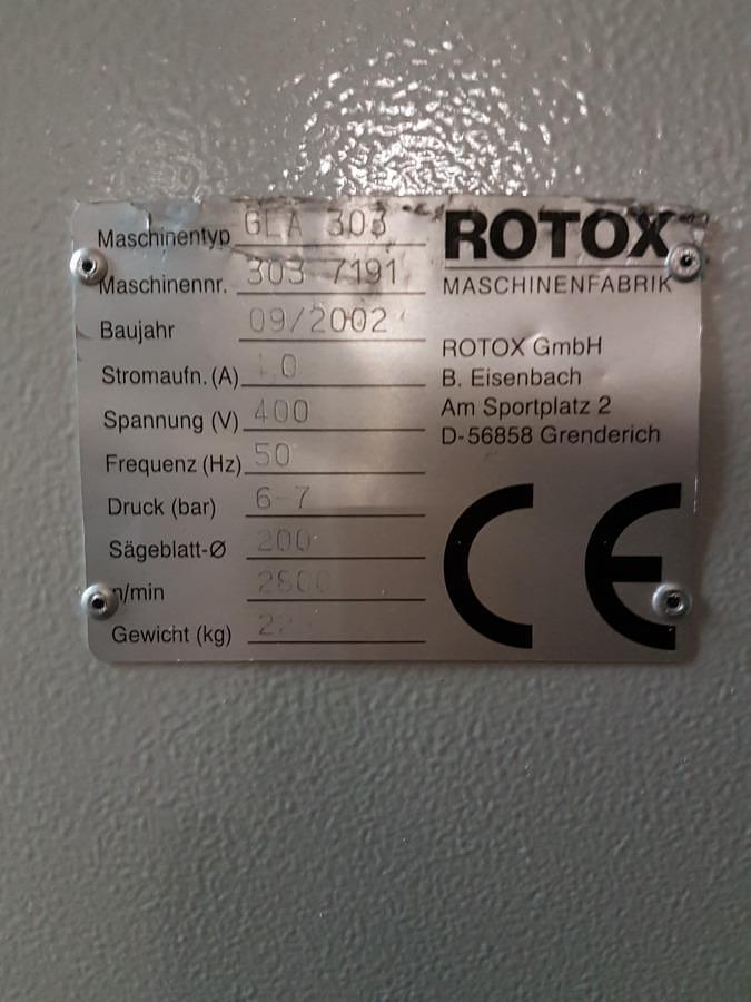 Używane PIŁA DO LISTEW PRZYSZYBOWYCH   ROTOX GLA 303  ROK 2002