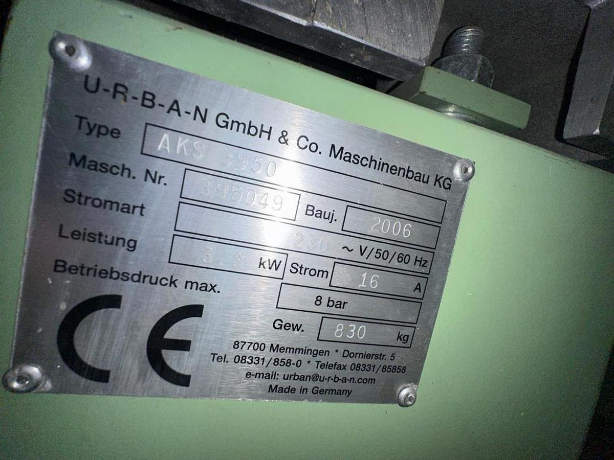 Używane ZGRZEWARKA DWUGŁOWICOWA URBAN AKS 3950 ROK 2006