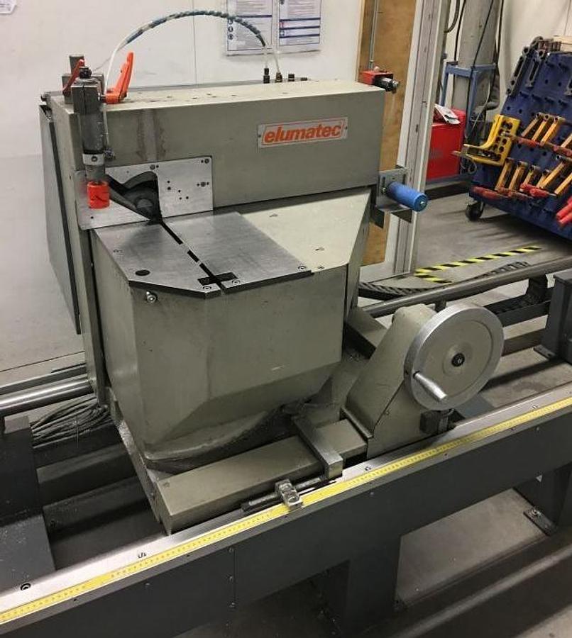 Used DOUBLE HEAD SAW / AUTOMATIC / ELUMATEC DG 104 / 02