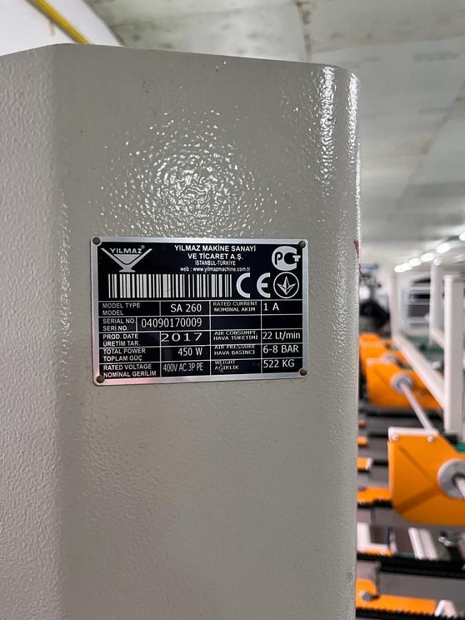 Used WELDING AND CLEANING LINE YILMAZ DK 540 , YILMAZ CNC 610 YEAR 2017