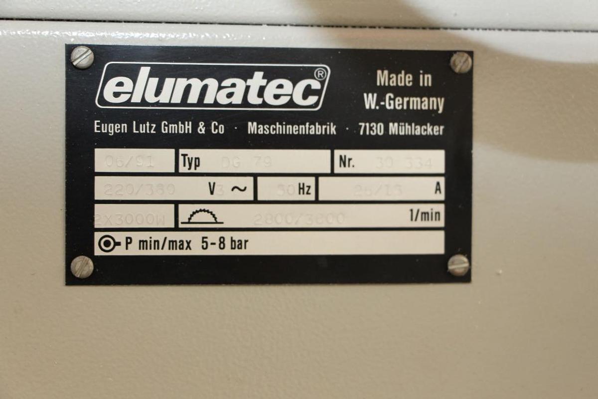 Used ELUMATEC DOUBLE-HEAD SAW DG 79