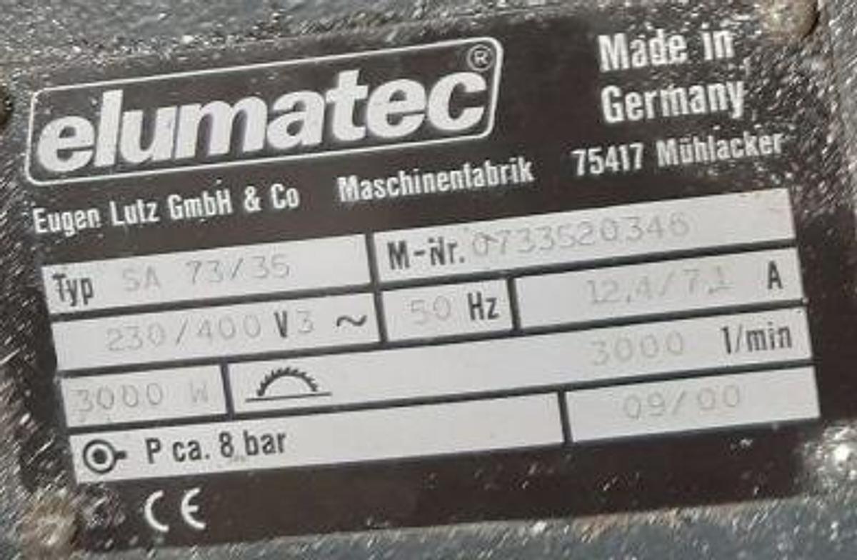 Used CUTTING MACHINE ELUMATEC SA 73/35 YEAR 2000