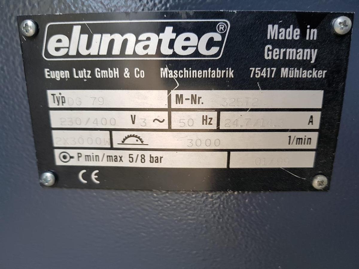 Used ELUMATEC DOUBLE-HEAD SAW DG 79 YEAR 1999