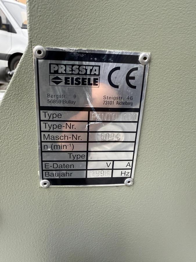 Used MILLING AND COPYING MACHINE PRESSTA EISELE PANTO 100 YEAR 1998
