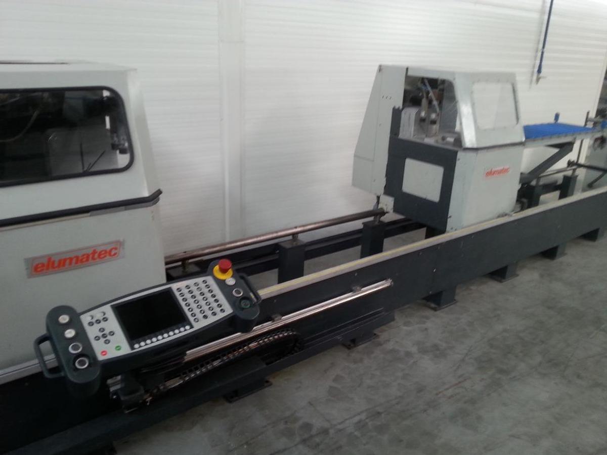 Used ELUMATEC DOUBLE-HEAD AUTOMATIC SAW DG 142/01 YEAR 2002