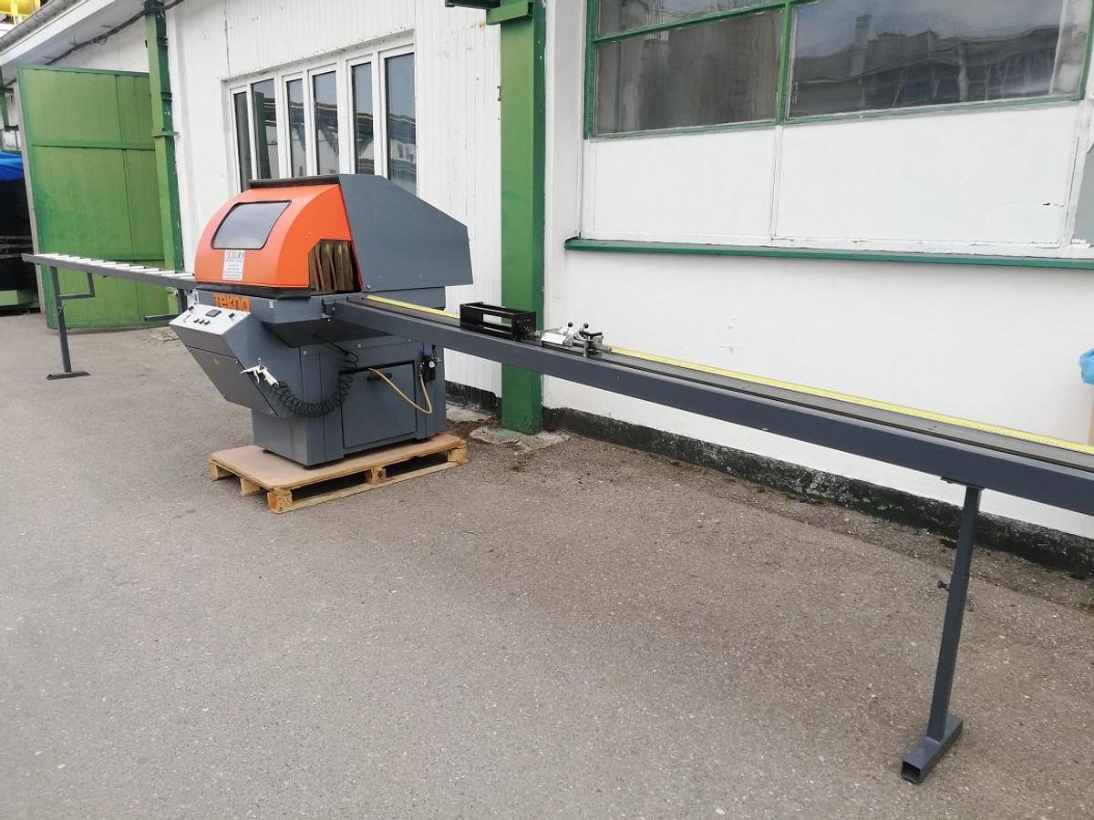 Used SINGLE HEAD AUTOMATIC SAWING MACHINE FOR ALUMINIUM TEKNA TK 133 YEAR 2000