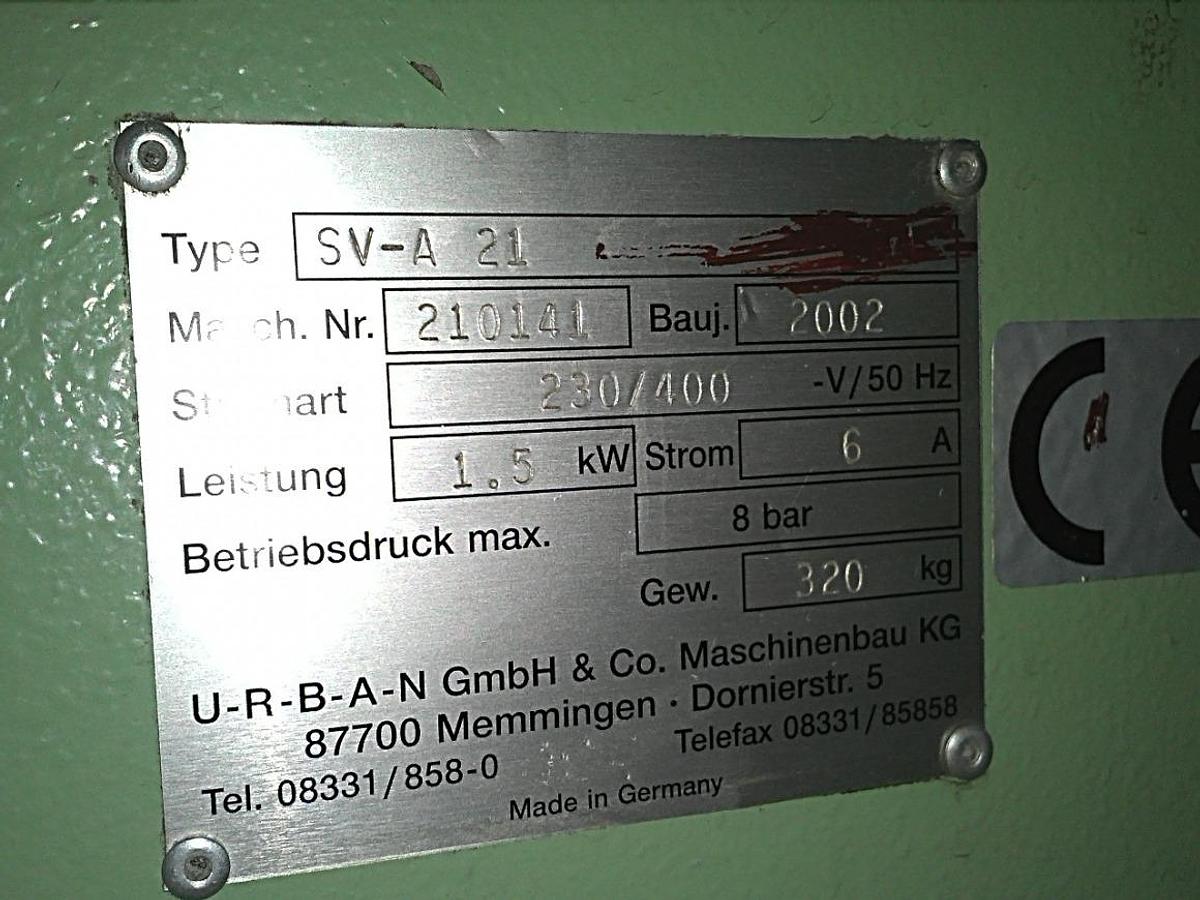 Used CLEANING MACHINE AND POST MILLING MACHINE IN ONE UBRAN SV A21 YEAR 2002