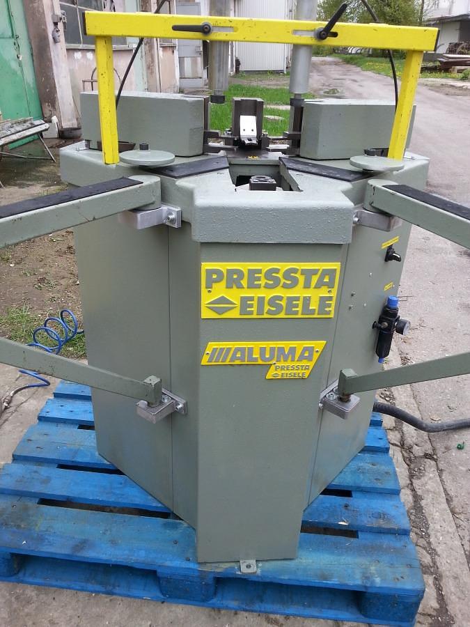 Used CORNER CRIMPING MACHINE ALUMA / PRESSTA EISELE 1800 YEAR 2000