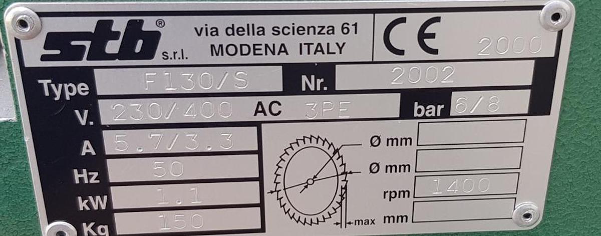 Used MILLING AND COPYING MACHINE (HANDLE) STB F 130/S YEAR 2002