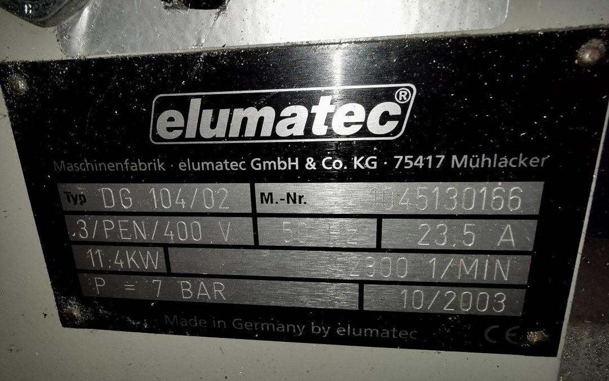 Używane PIŁA DWUGŁOWICOWA / AUTOMATYCZNA ELUMATEC DG 104 / 02 ROK 2003