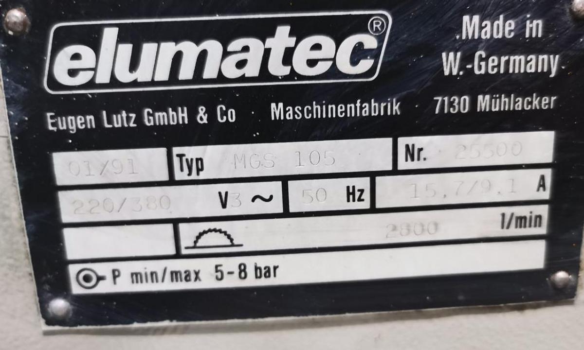 Używane PIŁA JEDNOGŁOWICOWA ELUMATEC MGS 105