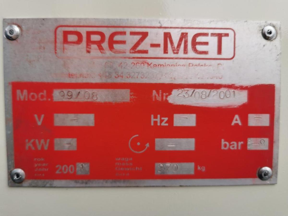 Używane ZAGNIATARKA DO NAROŻY  PREZ-MET  99/08 ROK 2001