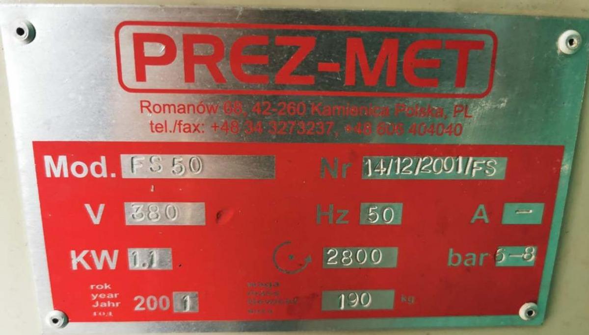 Used POLE MILLING MACHINE PREZ - MET FS 50 YEAR 2001