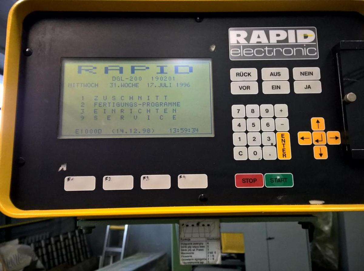 Używane PIŁA DWUGŁOWICOWA  AUTOMATYCZNA RAPID DGL 200 E  ROK 2001