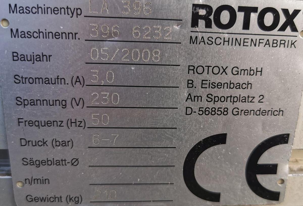 Used ELECTRONIC POSITIONING BUMPER ROTOX LA 396 YEAR 2008