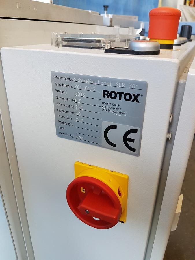 Używane ZGRZEWARKA JEDNOGŁOWICOWA ROTOX - SEK 701 ROK 2013