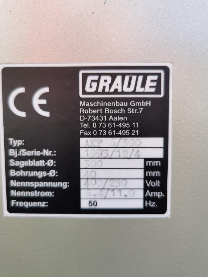 Used POLE MILLING MACHINE GRAULE AKF 6/300