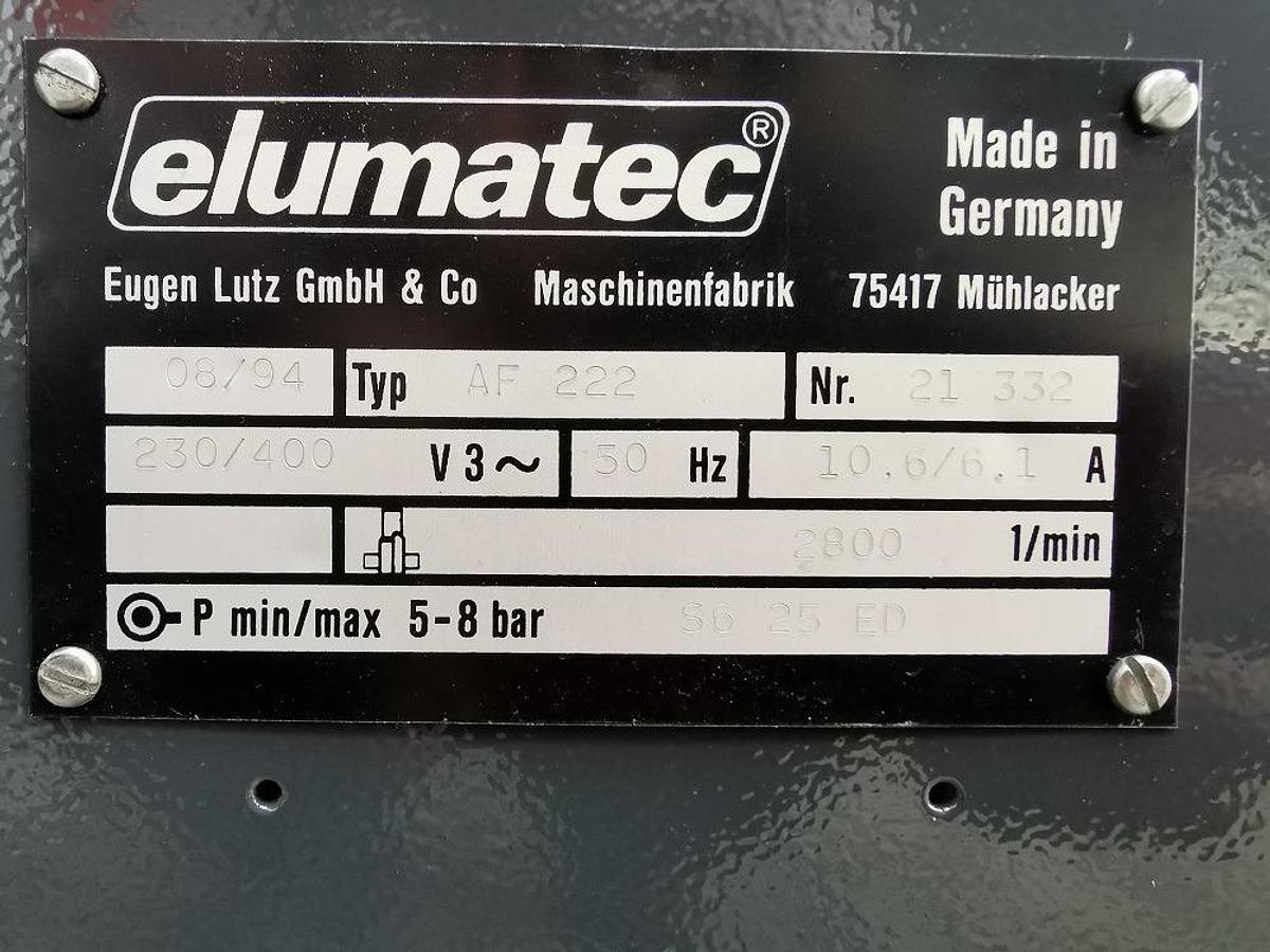 Used ELUMATEC POST MILLING MACHINE AF 222