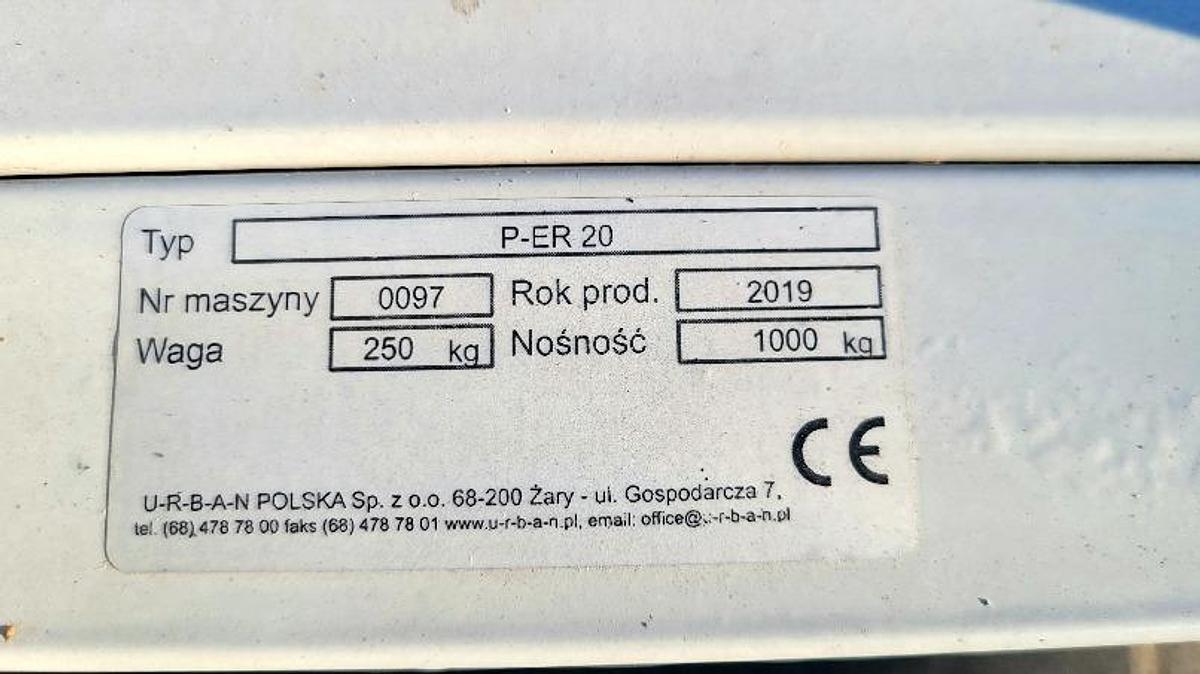 Używane URBAN P-ER20- STOJAK PRZELOTOWY ROK 2019