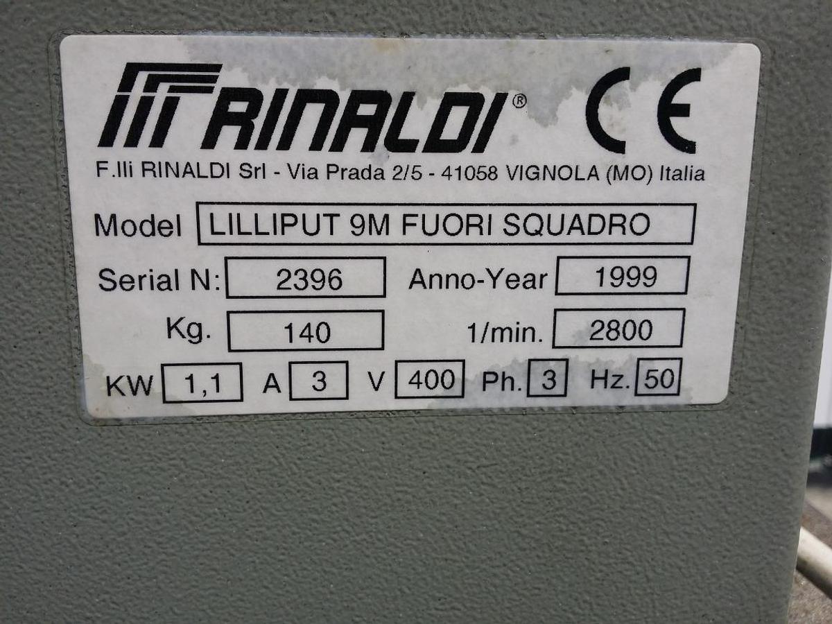 Used RINALDI LILIPUT POST MILLING MACHINE 9M YEAR 1999