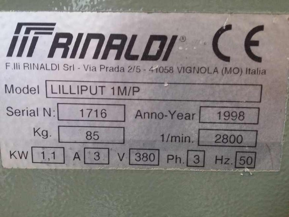 Used POLE MILLING MACHINE RINALDI LILIPUT 1M/P YEAR 1998