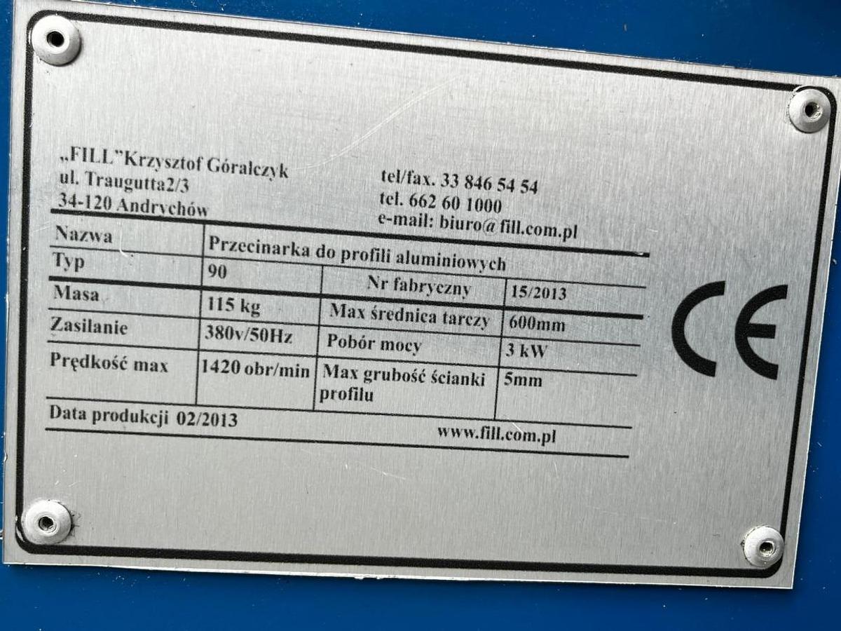 Używane PIŁA / PRZECINARKA DO ROLET ZEWNĘTRZNYCH FILL 90 ROK 2013