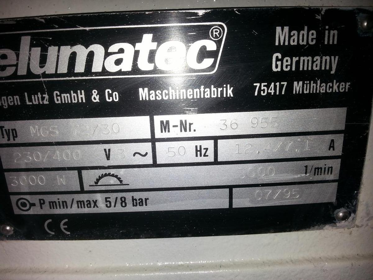 Used ELUMATEC SINGLE HEAD SAW MGS 72/30
