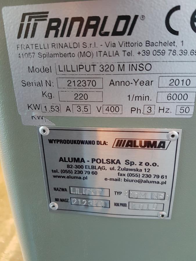 Used RINALDI LILIPUT 320M INSO MILLING MACHINE YEAR 2010